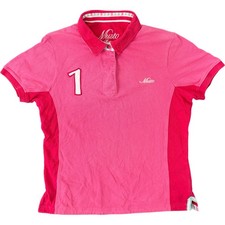 Musto Women's Polo Shirt Pink Collared Short Sleeve Size 16