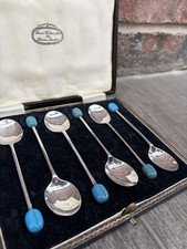 Vintage silver plate teal - plate,