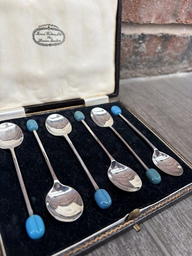Vintage silver plate teal - vintage,