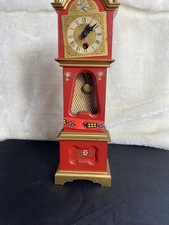 Joy Sonic  MINI CLOCK Grandfather style vintage german for parts untested 