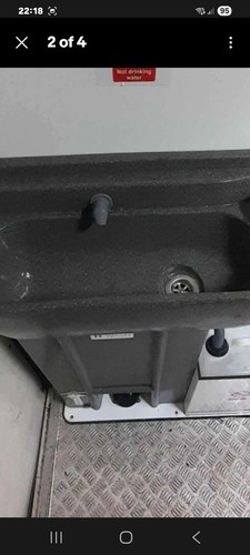 Van foot operated wash basin - van,