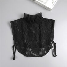 Fake Half Shirt Blouse Flower Lace Detachable Collar Bib Ladies False Collar