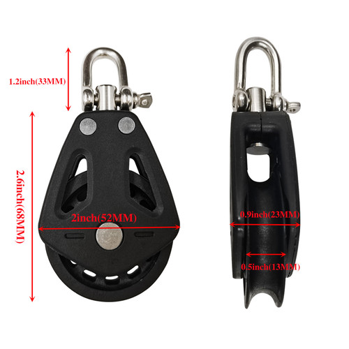 Nylon single pulley block - pulley,