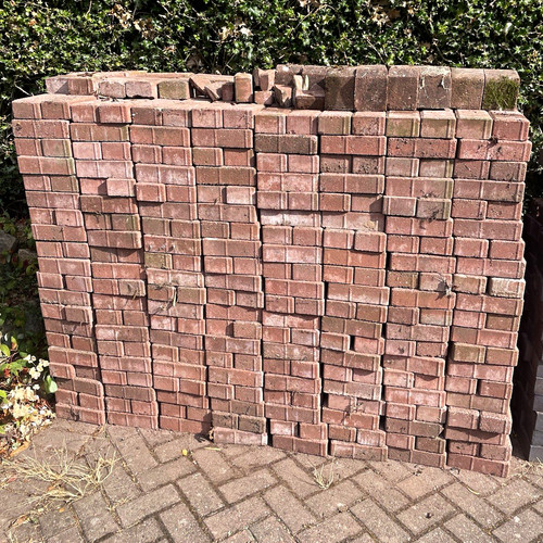 Red concrete block - concrete,