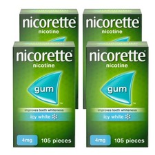 4 X Nicorette 4mg Icy White