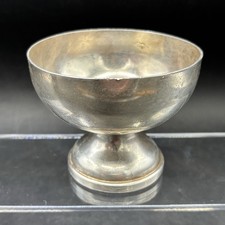 Metal Cup Pedestal Chalice Reg Numbered Army Arrow Mark 3"T x 3"W
