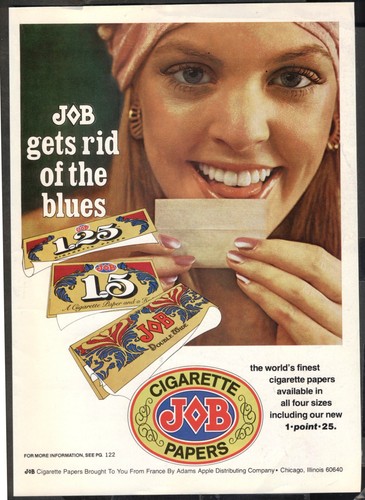 Job cigarette papers 1970 - cigarette,