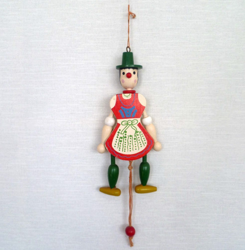 Vintage wooden pull string - vintage,