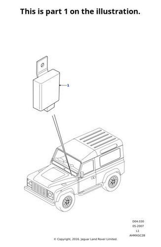 Land rover genuine ecu - land,