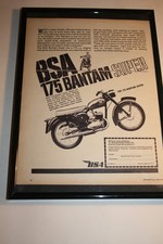 Framed BSA 175 Bantam Super
