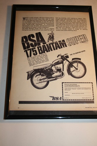 Framed bsa 175 bantam - framed,