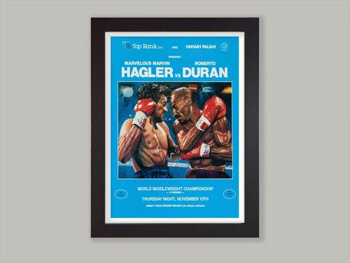 Framed marvin hagler - hagler, vs