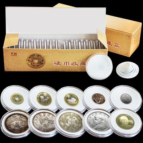 20pcs 46mm clear coin capsules - 20pcs,