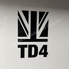 FREELANDER TD4 Land rover Pair of Union Jack side Pillar Sticker Decal graphics