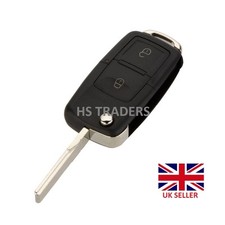 For Skoda Fabia Octavia Rapid 2 Button Flip Remote Key Case Blank Blade + A41