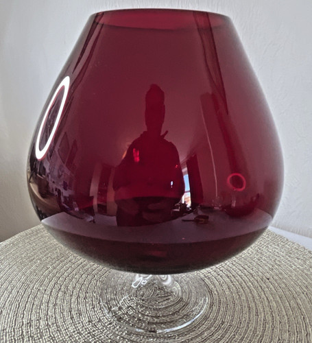 Ruby red glass - ruby, brandy