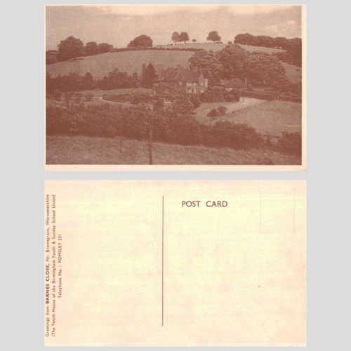 Vintage postcard barnes - vintage,