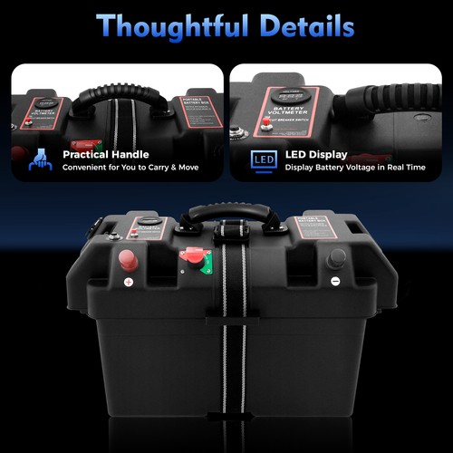 Large leisure battery box - box, with