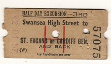 Railway ticket btc swansea - btc(w),