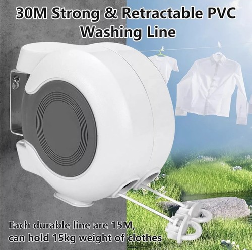 30m retractable clothes reel - 30m,