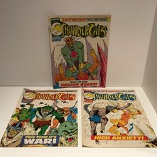 Vintage Thundercats Comics x3 33, 34 & 35 1st Print 1987 (Marvel U.K. Comics)