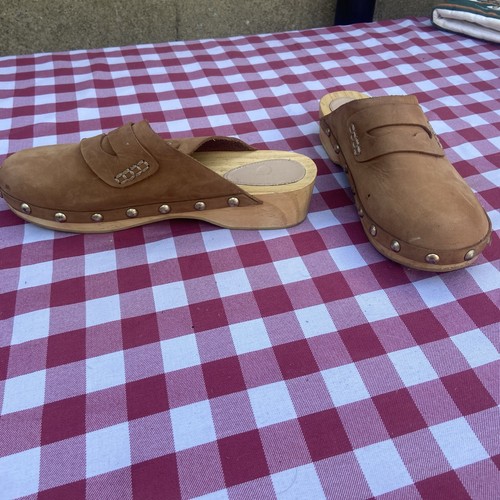 Boden ladies tan - tan, clogs
