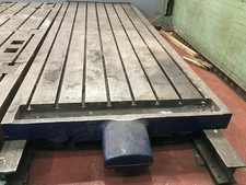 5.8m X 1.8m ENGINEERS CAST IRON SLOTTED FLOOR PLATE TEST  MACHINE BED PLATE