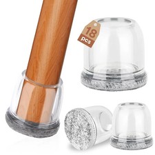 Euqvunn 18pcs Chair Leg Floor Protectors, Extra Small Floor Protectors for Furni