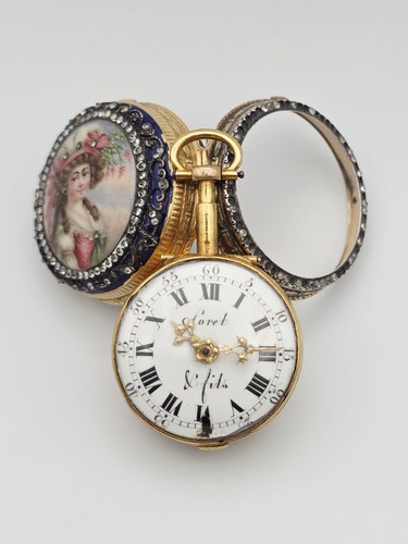 1800 soret fils 18ct pair - &,