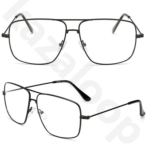 Unisex large clear lens metal - large,