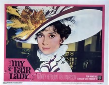 Audrey hepburn signed lobby - audrey,