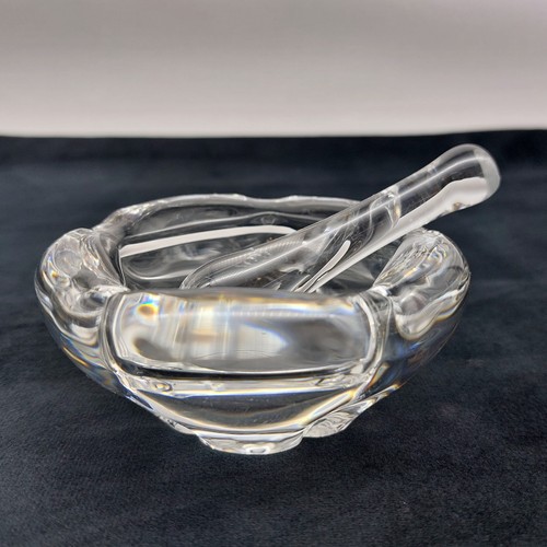 Daum crystal art glass pestle - crystal,