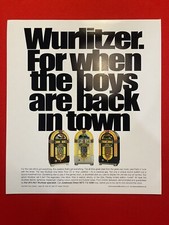 Wurlitzer Jukebox One More Time 1015 FLYER Music Brochure 30 X 26.5cms RARE