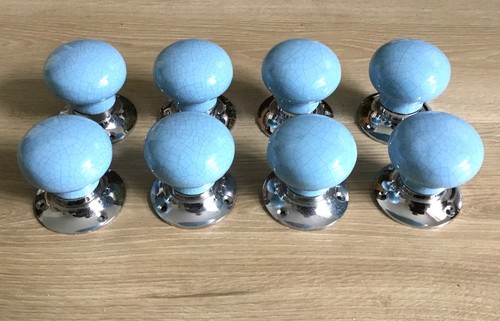 Blue crackle porcelain - x8,