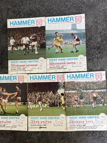 West ham united programmes - ham,