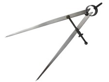 Faithfull 8" 200mm Spring Divider Adjustable Leg Caliper, Carbon Steel, FAIDIV8