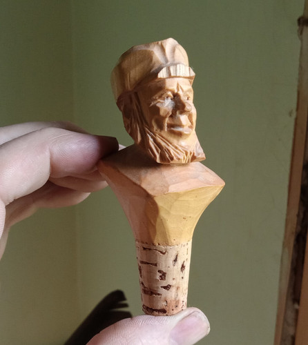 Vintage hand carved wood - vintage,