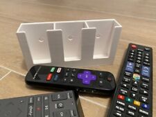 Remote Control Holder Wall-Mounted Holds 3 (White)