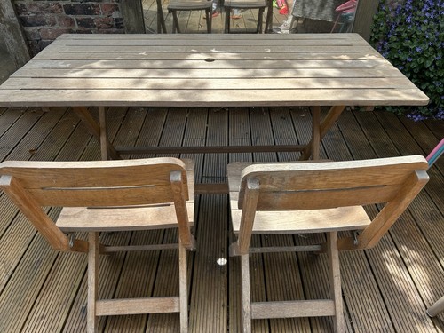 Habitat oak garden furniture - oak,