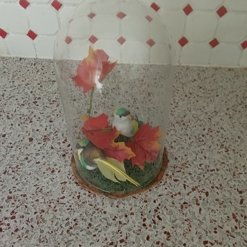 Glass bird ornament - bird,