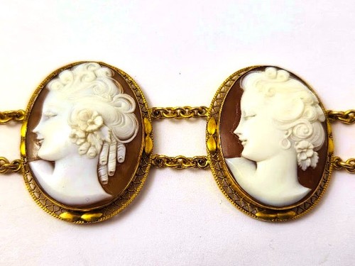 Victorian gold filled - victorian, cameo