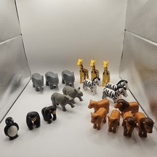 Playmobil Zoo Animal Bundle Lions Giraffe Rhino Zebra x20 Pcs