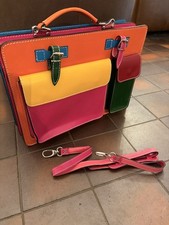 Vera Pelle Made In Italy Genuine Leather Ladies Multicolour Briefcase