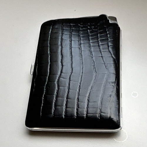 Vintage metal cigarette case - vintage,