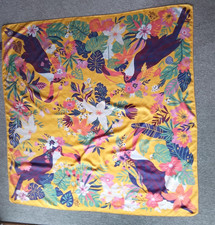 Powder Ladies Square Scarf. Multicloured.In a good condition.39 x 39 inches.