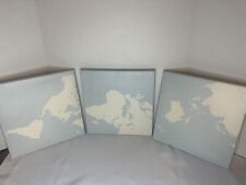 World Map 3 Piece Canvas Like