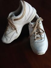 Reebok Easy Tone ladies  white And Gold Trainers Size 4