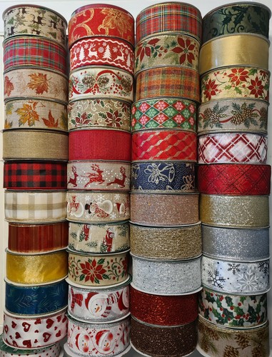 63mm christmas ribbon - 63mm,