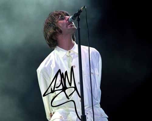 Liam gallagher signed 6 - signed, x