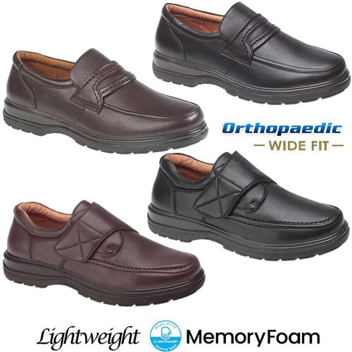 Mens wide fit shoes memory - shoes,